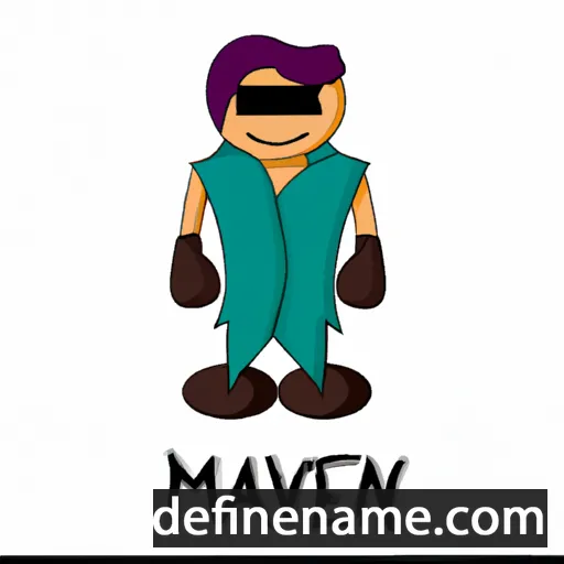 cartoon of the name Maven