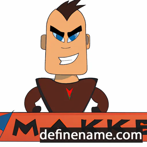 cartoon of the name Maverik