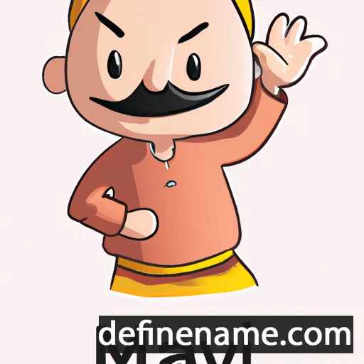 cartoon of the name Mavji