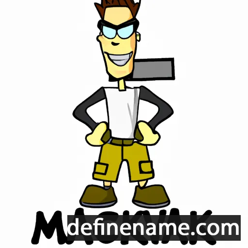 cartoon of the name Mavrick