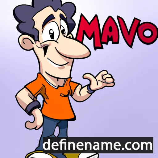 cartoon of the name Mavro