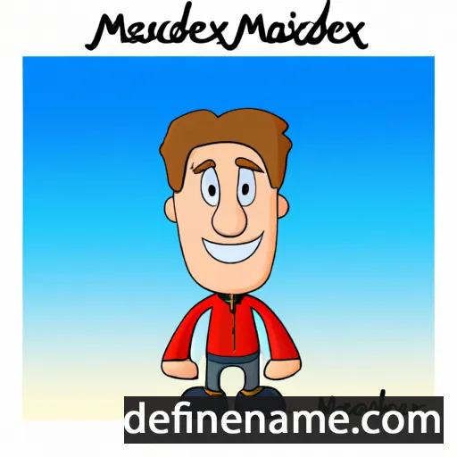 cartoon of the name Maxander