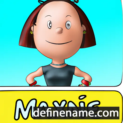 cartoon of the name Maxienne