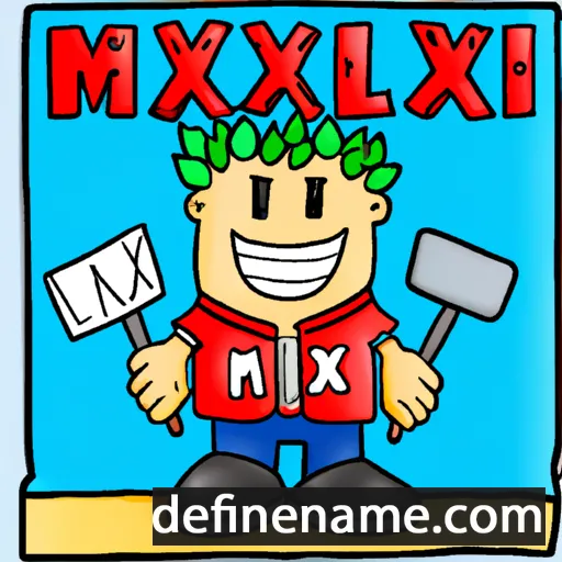 cartoon of the name Maximilano