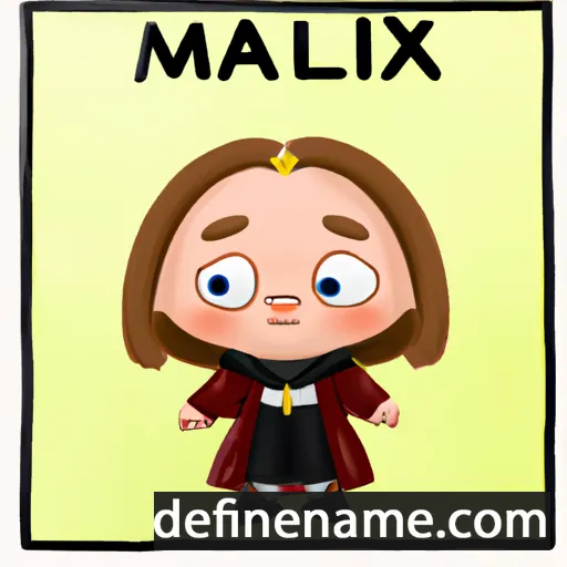 cartoon of the name Maximilia