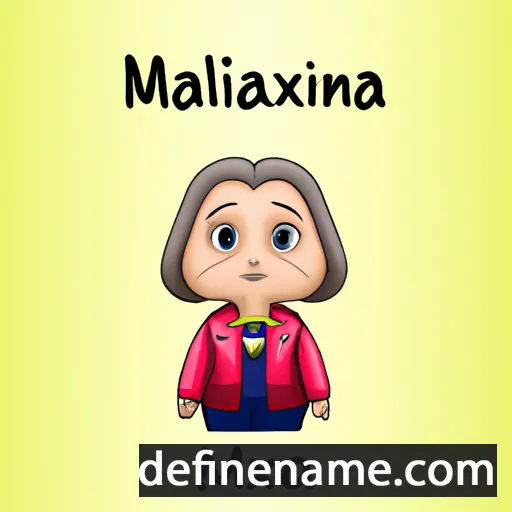 cartoon of the name Maximilliana