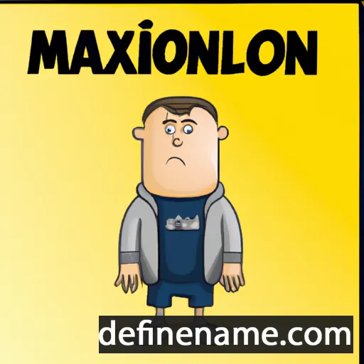 cartoon of the name Maximillion