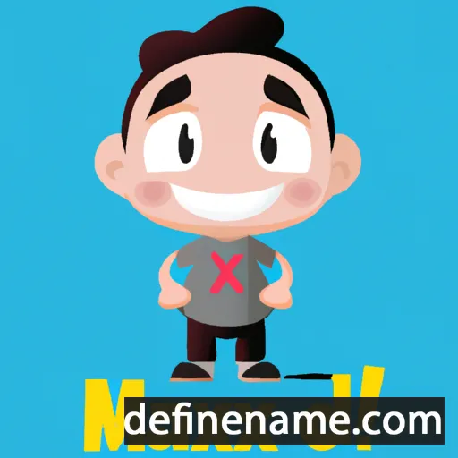 cartoon of the name Maxito