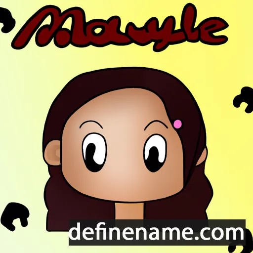 cartoon of the name Mayalène