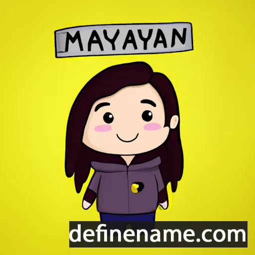 cartoon of the name Mayalen