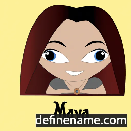 cartoon of the name Mayanna