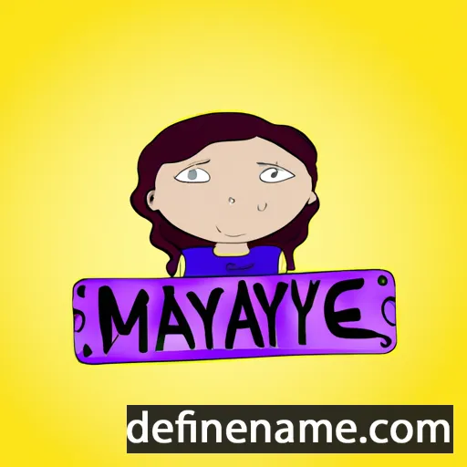 cartoon of the name Mayanne