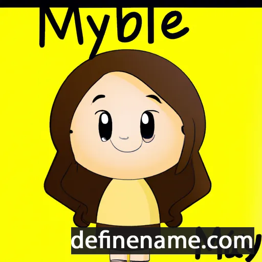 cartoon of the name Maybel