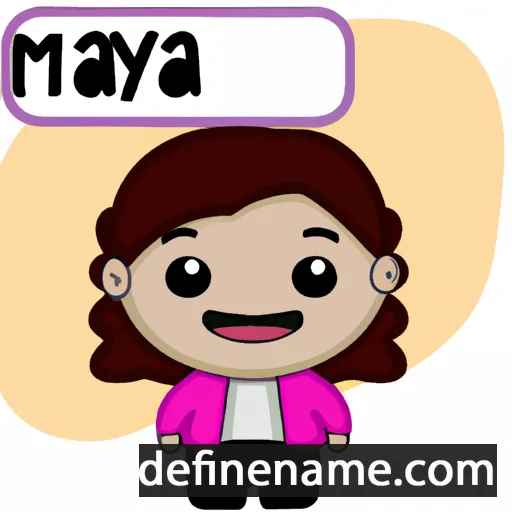 cartoon of the name Mayca