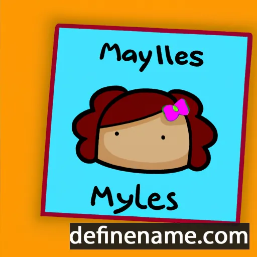 cartoon of the name Mayelis