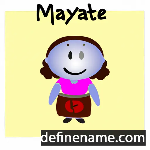 cartoon of the name Mayetenaten