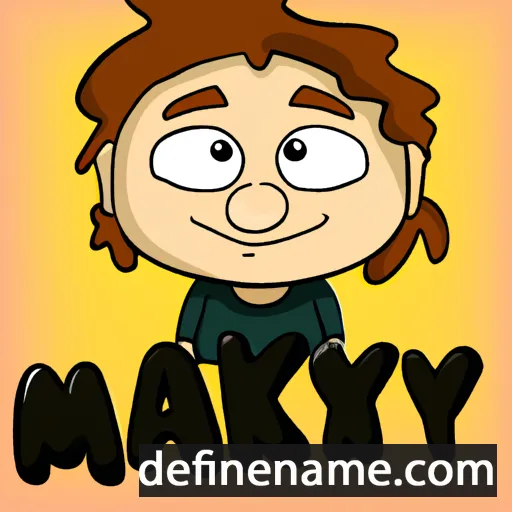 cartoon of the name Mayk