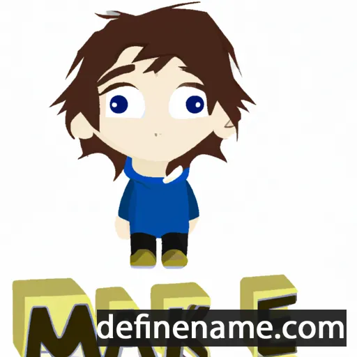 cartoon of the name Mayke