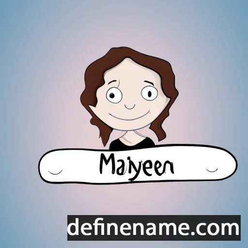 cartoon of the name Mayleen