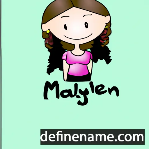 cartoon of the name Maylen