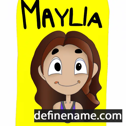 cartoon of the name Maylena