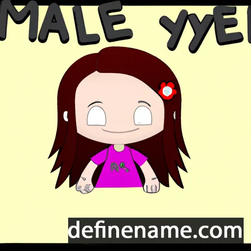 cartoon of the name Maylie