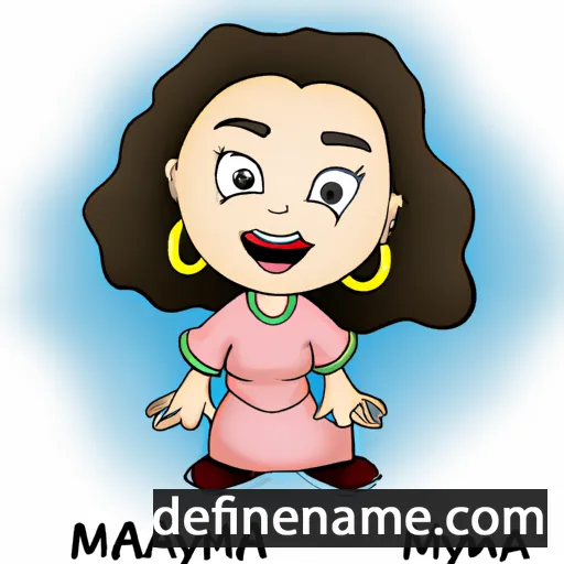 cartoon of the name Maymuna