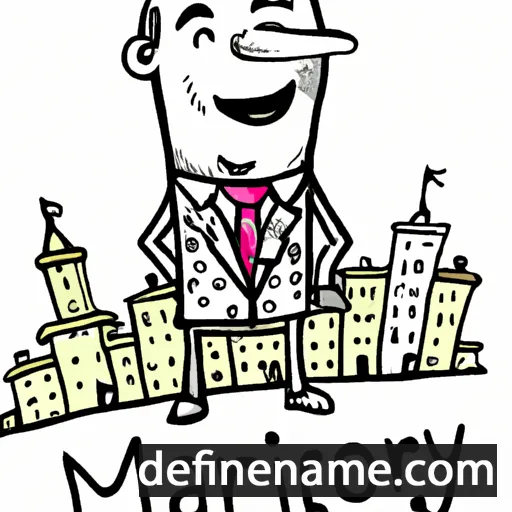 cartoon of the name Mayor