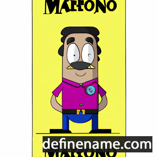 cartoon of the name Mayoriano