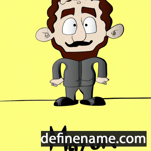 cartoon of the name Mayron