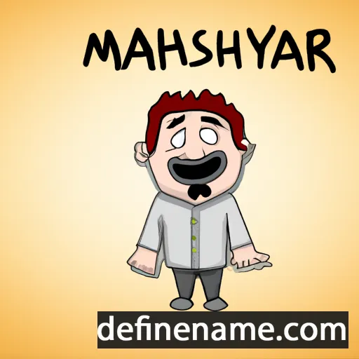 cartoon of the name Mayshakar