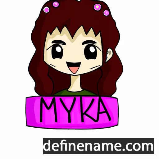 cartoon of the name Mayuka