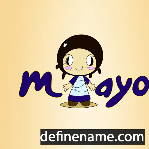 cartoon of the name Mayuno