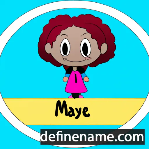 cartoon of the name Mayzie