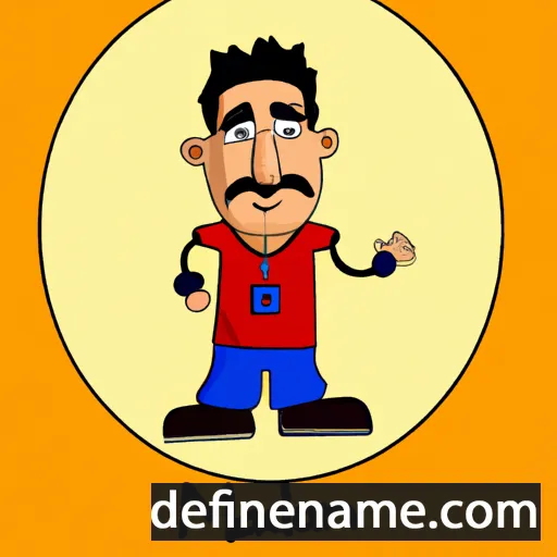 cartoon of the name Mazdan