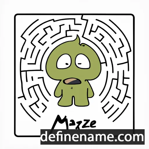 cartoon of the name Mazé