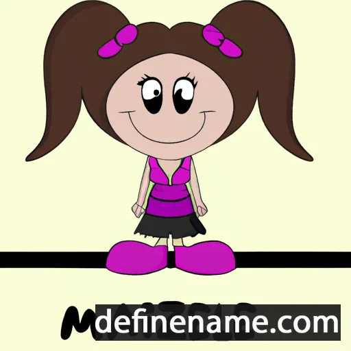 cartoon of the name Mazellie