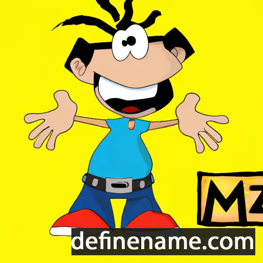 cartoon of the name Mazi