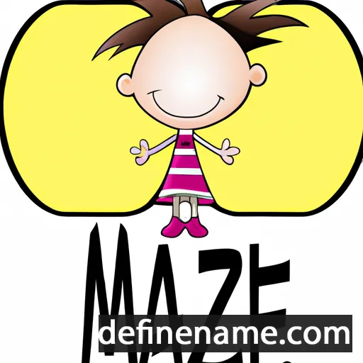 cartoon of the name Mazie