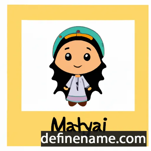 cartoon of the name Maziyah