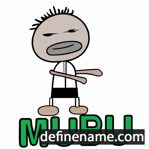 cartoon of the name Mbwui