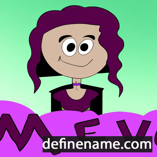 cartoon of the name Méav