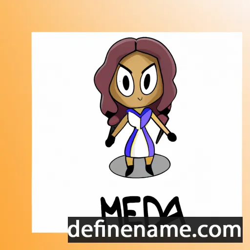 cartoon of the name Méda