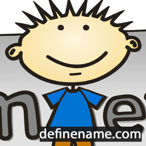 cartoon of the name Me