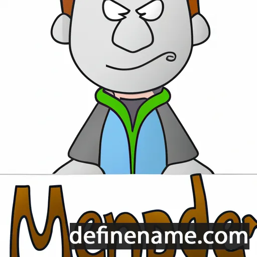 cartoon of the name Meander