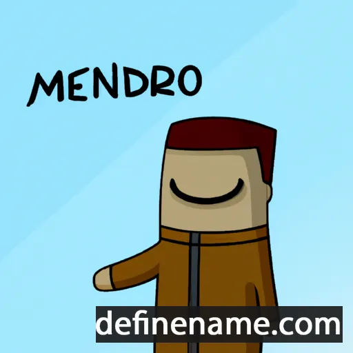 cartoon of the name Meandro