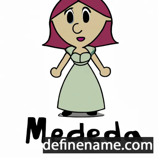 cartoon of the name Medeina