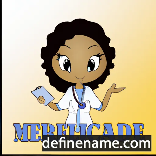 cartoon of the name Médiatrice