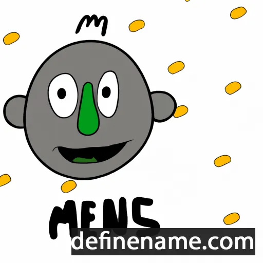 cartoon of the name Ménas