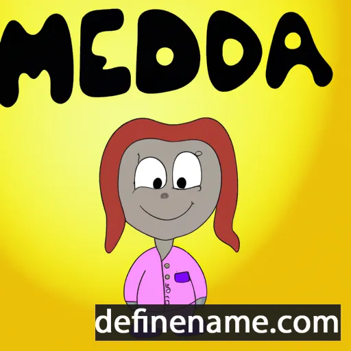 cartoon of the name Medėja